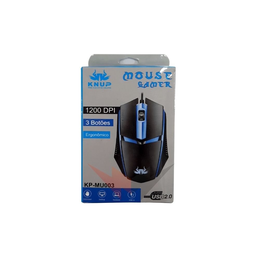 Mouse Gamer USB 7200DPI KP-MU014 - Knup